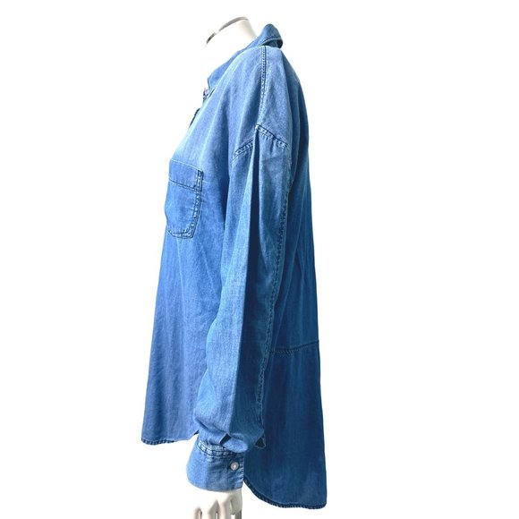 A.N.A. A New Approach Black Red Purple Geometric Print Roll Tab Sleeves Size XL - Picture 2 of 9